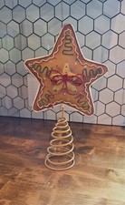 VTG Metal Art Star-Shaped Gingerbread Cookie ...