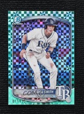 2025 Bowman Chrome Prospects Aqua X-Fractor 17/125 Aidan Smith #BCP-81 19ot