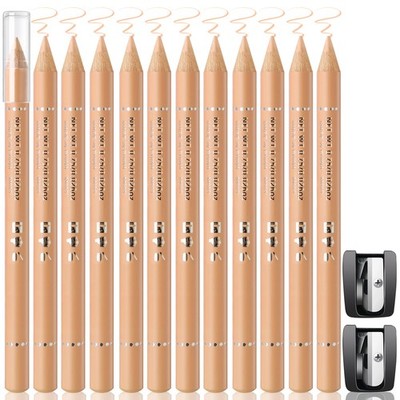 Noerrors 12Pcs Barber Pencil Beige Skin Tone Magic Hairline Small,