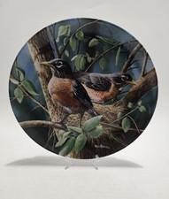 "THE ROBIN" by Kevin Daniel Knowles 1986 Limited Edition Collector Plate 