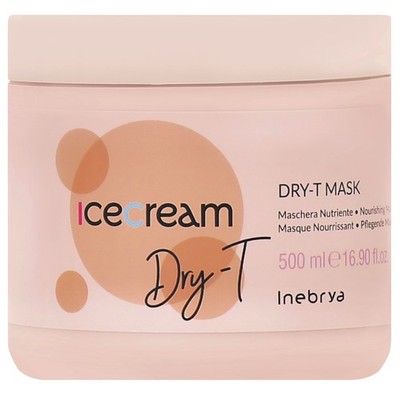 Inebrya Ice Cream Dry-T Haarmaske 500 ml, feuchtigkeitsspendend, vegan