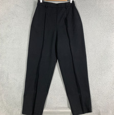 Spanx Barrel Pants Women's Large Classic Black Ponte Pintuck High Rise NWT $158