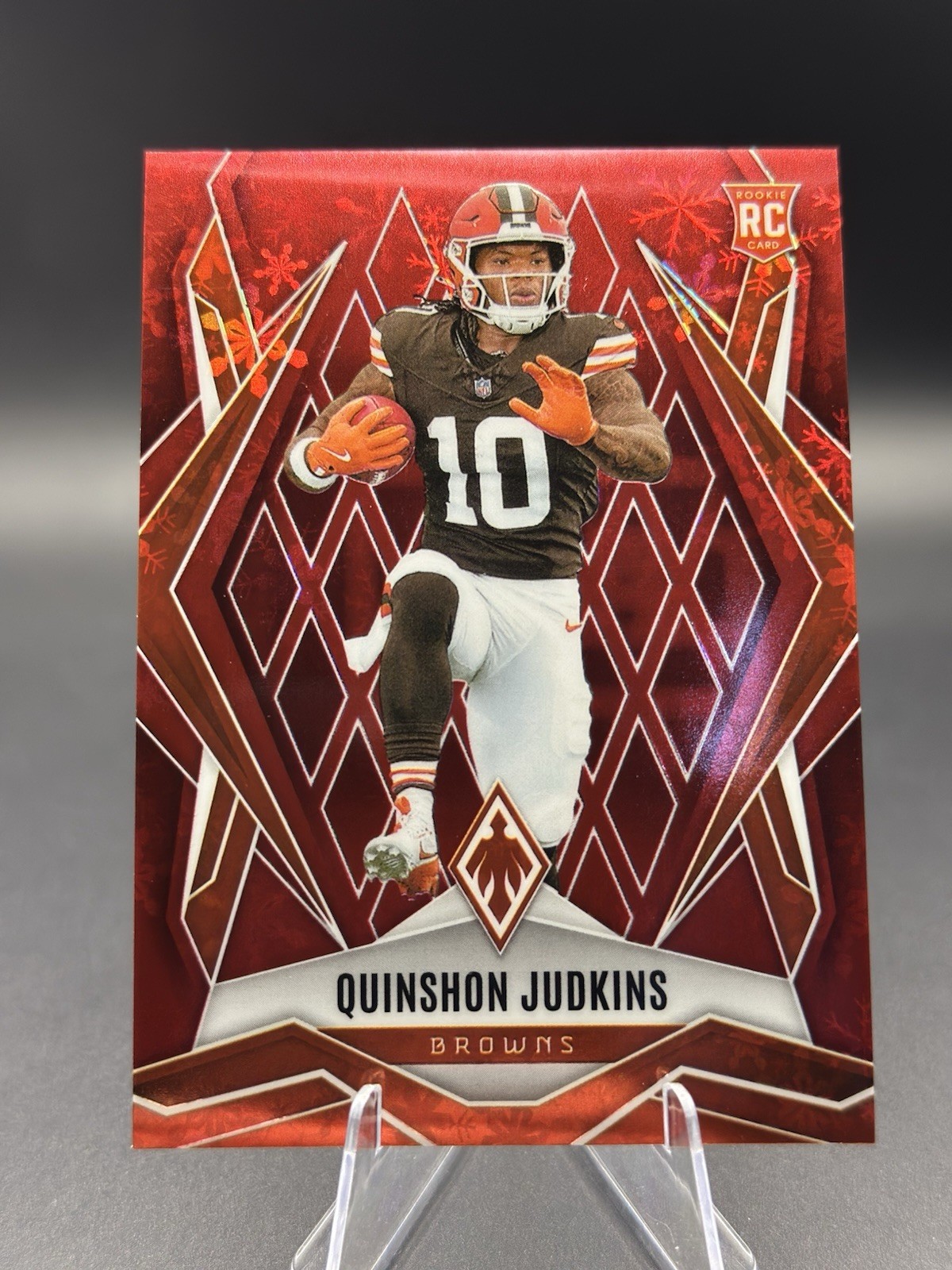 Quinshon Judkins 2025 Panini Phoenix #191 Red Winter /399 RC Cleveland Browns