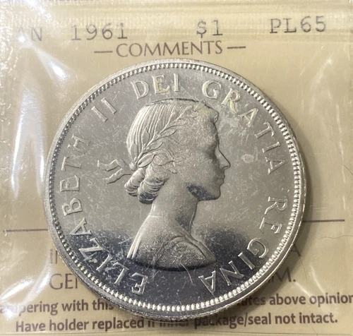 1961 Canada 1 Dollar - ICCS **PL-65** - XZJ 025