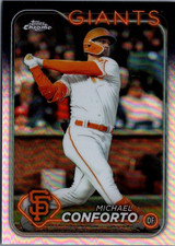 2024 Topps Chrome Refractors #256 Michael Conforto San Francisco Giants