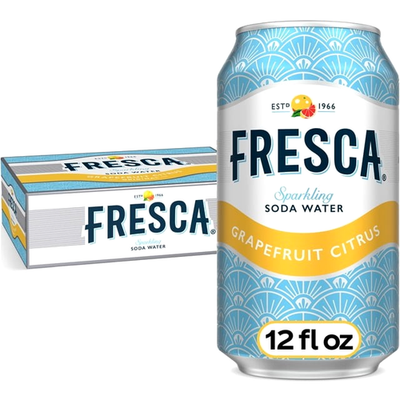 #ad 🍊 Fresca Grapefruit Citrus Sparkling Soda Water 12 fl oz 24 Pack 🚚 FREE SHIPPI $34.99