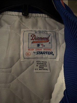 Vintage 90s New York Mets Starter Varsity Jacket Size XL Diamond