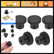 5Pcs 1/4"-20 Knurled Thumb Nuts - Carbon Steel High Head Grip Locking Fasteners