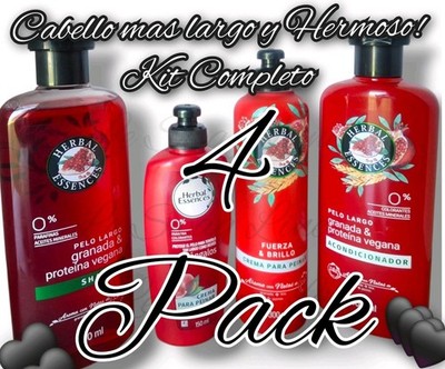 4 Pack Herbal Essences Hermoso Cabello Best Long Sexy Largo Kit