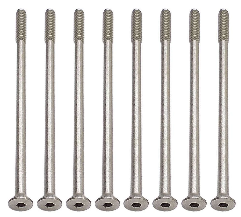 Trans-Dapt 6972, Set of 8 Chrome Steel Center Bolt V/C Bolts 8Pc Performance Par - Image 3 of 4