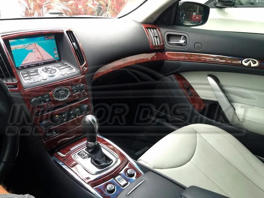 INTERIOR WOOD DASH TRIM KIT SET FOR INFINITI G37 G 37 x G37s 2010