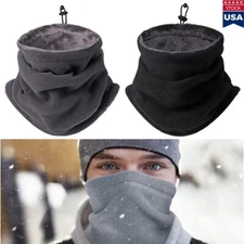 2pcs Winter Warm Neck for Men & Women Wool Scarf Ski Hiking Neck Cover Windproof