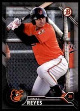 2016 Bowman Silver Paper Jomar Reyes 429/499 Baltimore Orioles