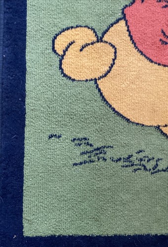 2 x Winnie Puuh Bär Teppich Kinderspielplatz/Schlafzimmer 100 cm x 67 cm sehr guter Zustand FL - Bild 5 von 7