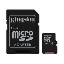 Kingston 64 GB microSD Extended Capacity microSDXC - Class 10/UHS-I - SDC10G2/