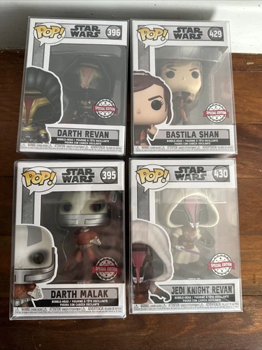 Star Wars Pop 430,395,429,396. Knight Revan, Darth Malak,Bastia,Darth Revan