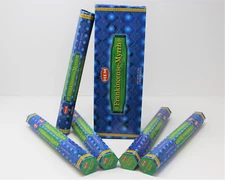 Hem Frankincense-Myrrh Incense Bulk 6 x 20 Stick Box, 120 Sticks Frank & Myrrh