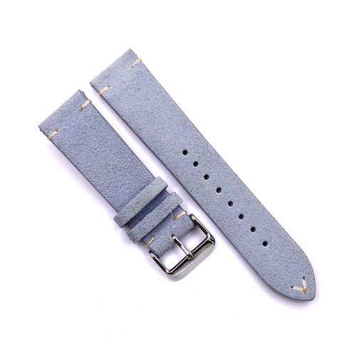 Correa de reloj de cuero gamuza de liberación rápida premium 18 mm 20 mm 22 mm universal - Imagen 8 de 19