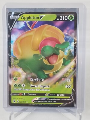 Appletun V Basic Hp 210 Grass Holo #26/264 Pokemon 2021 Card | eBay