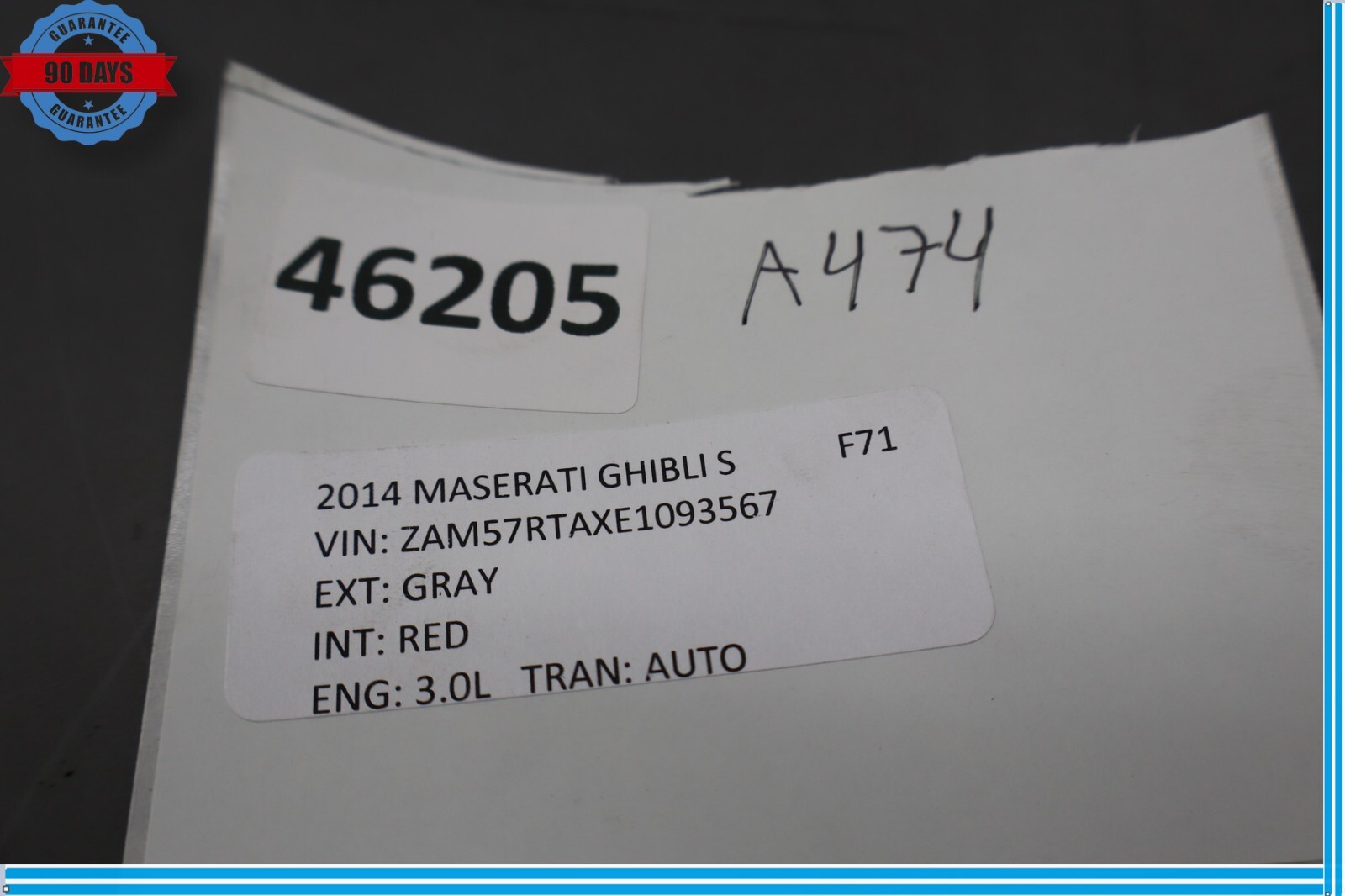 Maserati Ghibli 2014-2017 Left Dashboard