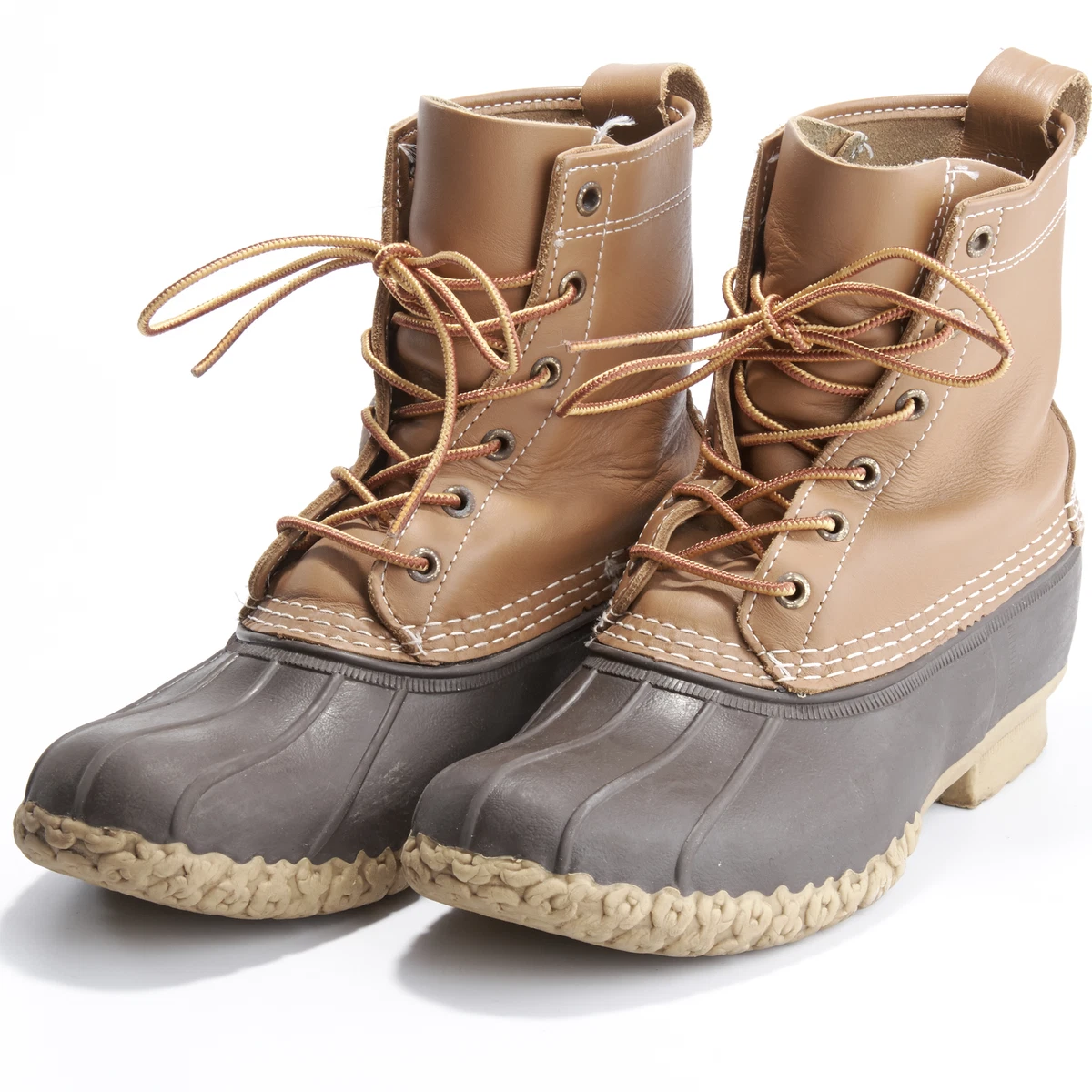 LL Bean Boots Womens 8M 175064 8in Original Bean Boot Tan Brown