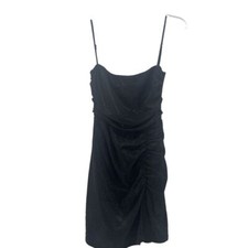 LUCY IN THE SKY Black Mini Dress Womens Small Sparkle Hoco Party Fairy Going Out