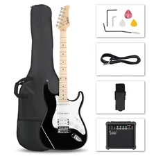 Right Handed GST Stylish H-S-S Pickup Electric Guitar Kit with 20W AMP Bag Strap