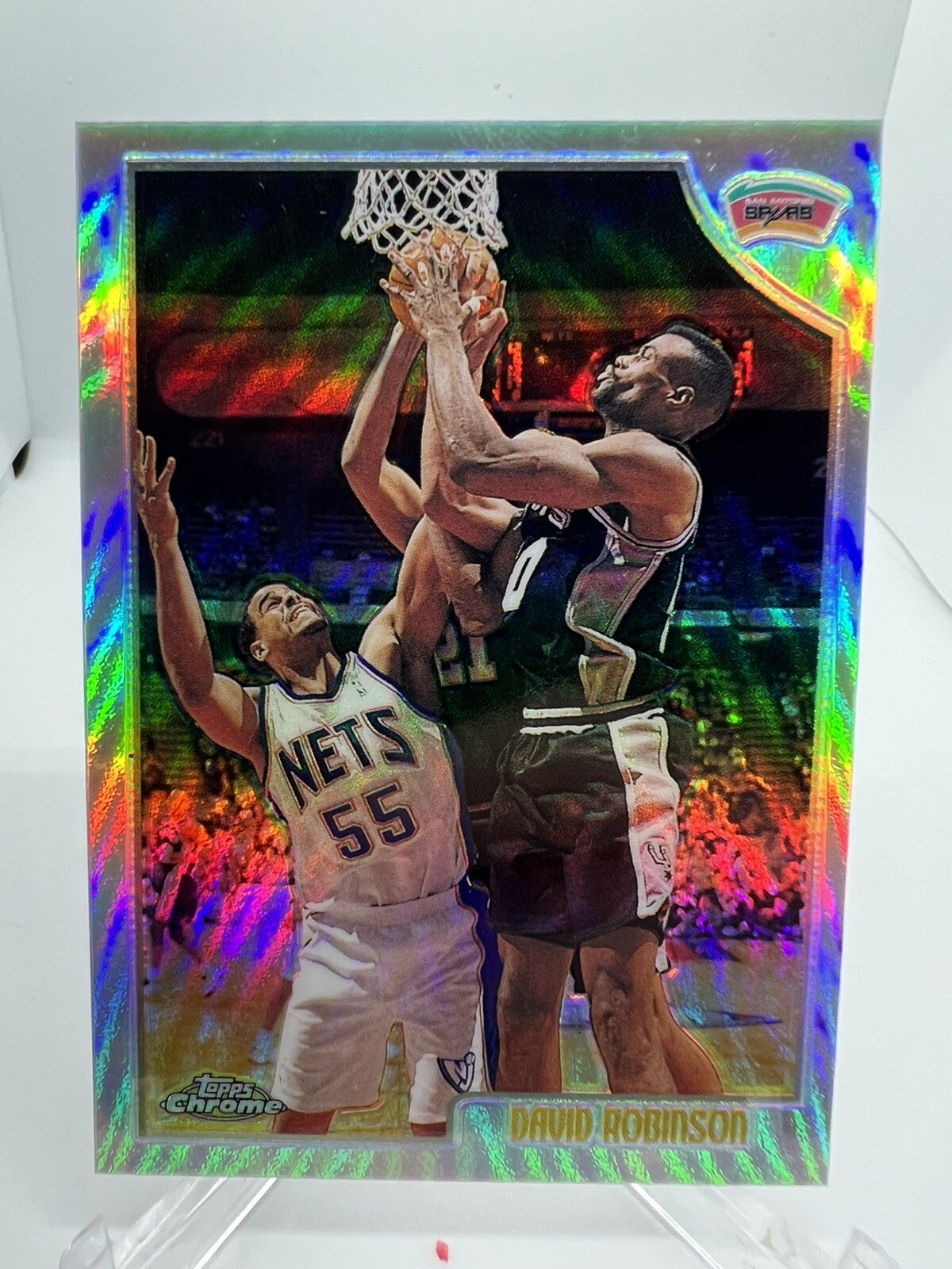 1998 Topps Chrome David Robinson Refractor #170 THE ADMIRAL HOF SPURS GOAT