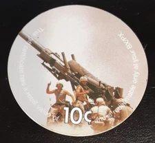 2nd  Print  2H10  10 cents AAFES  Pogs from 2003 printing About Uncir.