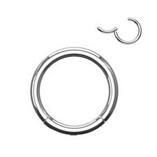 Belly Button Ring Titanium or Surgical Steel Hoop clicker Piercing Jewelry