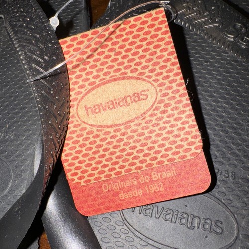 Havaianas Top Flip Flops for Women GIRLS, Black in size 6 W new with tags NWT - Picture 3 of 4