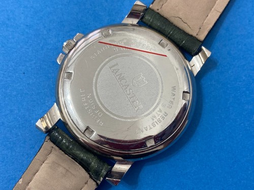 OROLOGIO LANCASTER QUART WATER 3 ATM VINTAGE NUOVO QUADRANTE VERDE. - Foto 9 di 13