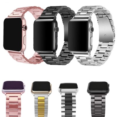 Pulseras Para Apple Watch Correas De Reloj Hombre Mujer Brazalete Rosa Oro  Plata | eBay