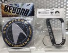 HTF! STAR TREK KELVIN PROMOS- 2009 MOVIE CARABINER & 2016 BEYOND 3-D PATCH - NIP