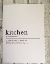 Kitchen A4 Size Definition Print Poster Buy Any 3 Prints & Get 4th Print Free
