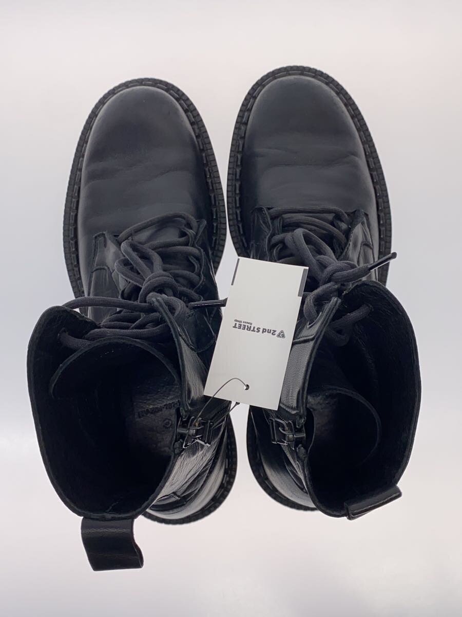 YOHJI YAMAMOTO ◇ Lace-up boots / 25cm / BLK / Leather / HV