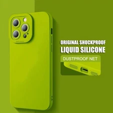 For iPhone 17 Air 16 15 14 13 12 Pro Max 11 Plain Silicone Shockproof Case Cover