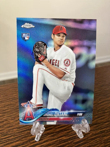 2018 TOPPS CHROME SHOHEI OHTANI RC ROOKIE REFRACTOR SP #150 RARE NM+ MVP GOAT LA