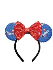 Dodgers Inspired mickey Minnie's Ears Headband Baseball Disneyland HANDMADE 