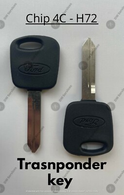 2x NEW! OEM Ford Transponder Chip 4C Ignition Car Key Replacement 