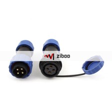 SD20-4 Pair Waterproof Aviation Cable Connector+Socket 4 Pin IP68 AC 500V /30A #