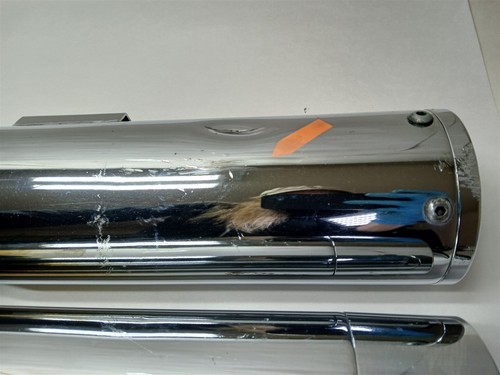 Harley-Davidson 17-23 Touring Vance & Hines 4.5" Slip On Mufflers Road Rash - Picture 3 of 13