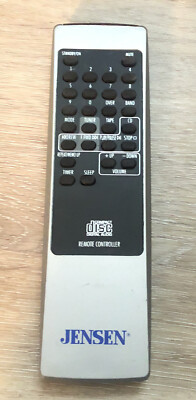 Jensen Original Compact Disc Digital Audio Remote Controller Silver Missing Back