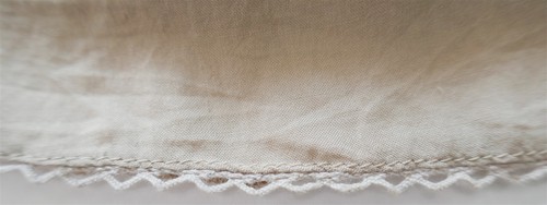 Aritzia Wilfred Allier besticktes Schaukelkleid rot beige XXS Modal + Seide gefüttert - Bild 8 von 14
