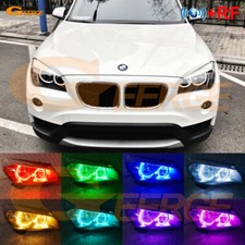 For Bmw X1 E84 2009 2010 - 2015 Multi Color Rgb Led Angel Eyes Kit Halo Rings