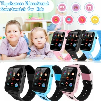 TOPCHANCES Kids Smart Watch Touch Screen Camera Recorder Games SOS Music for Boys Girls