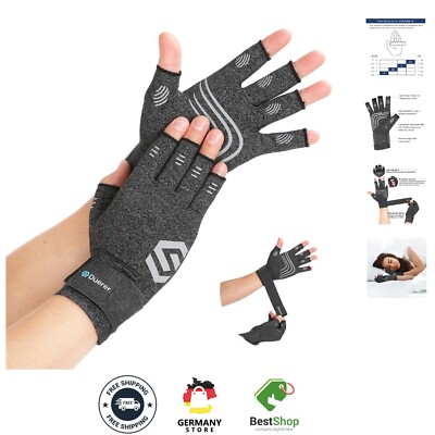 Arthritis-Kompressionshandschuhe mit Riemen, Damen Herren für RSI, Karpaltunn...