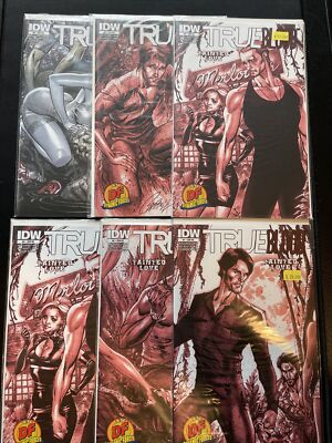 #ad True Blood Tainted Love 1 2 3 x2 4 RE 6 RIA Variant IDW Comics Scott Campbell $39.99