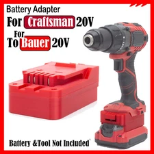 For Craftsman 20V Lithium Battery to For Bauer 20V Cordless Tools Adapter Only
