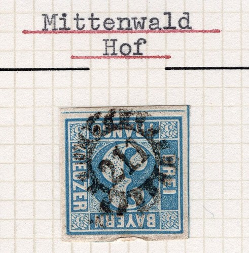Bavaria Stamp with Number 211 Stamped (BA0713